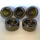 5 bottoms of wine bottles cut oenophile