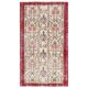 Vintage Turkish Oushak Handmade Wool Cotton Red Area Rug 107x191