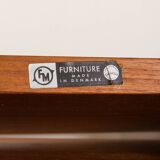 Kai Kristiansen teak wall unit with a hidden desk for FM Mobler