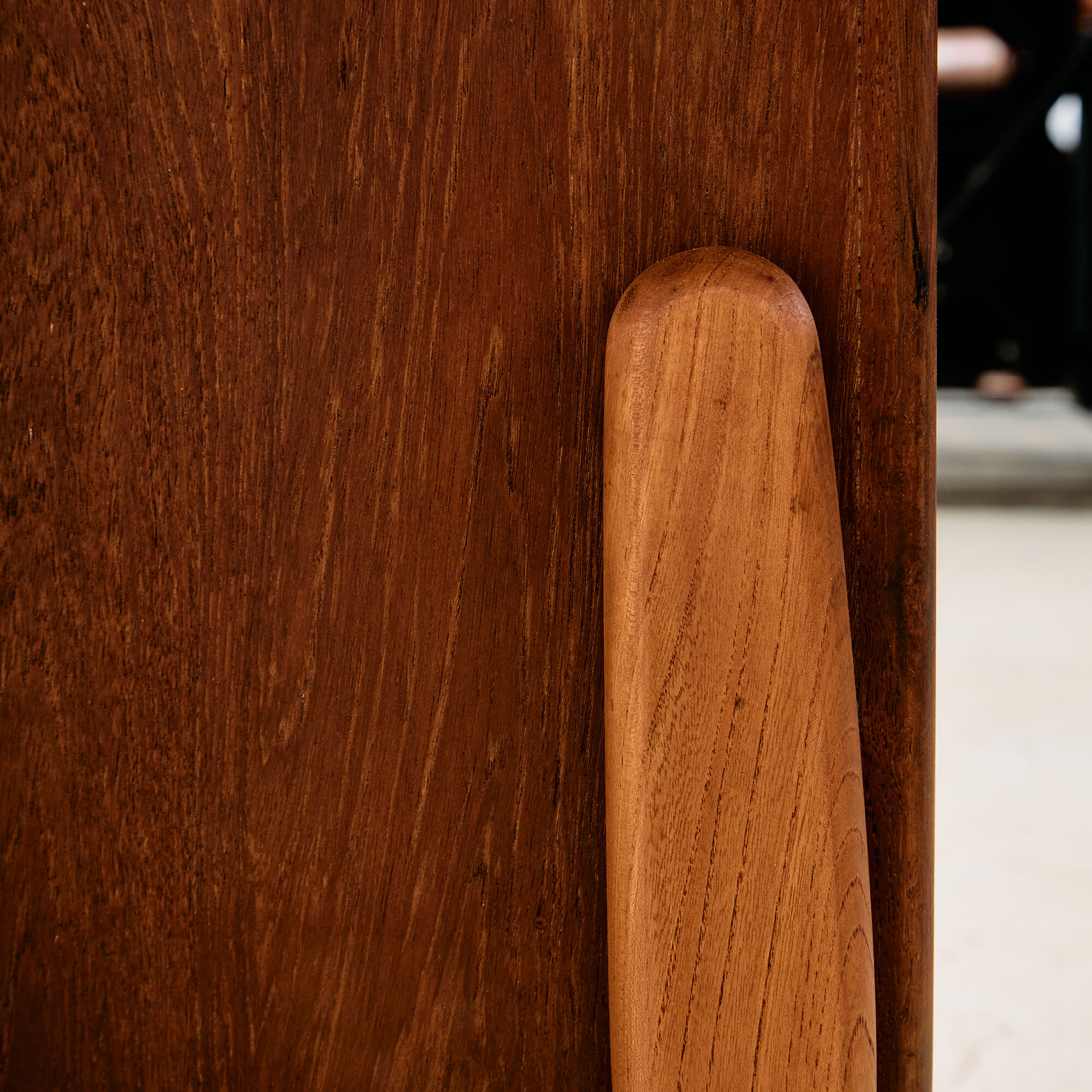 Restored commode in teak and oak