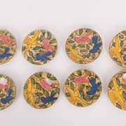 Hand made ceramic plates from Fenice Albisola, Italy 1970’s