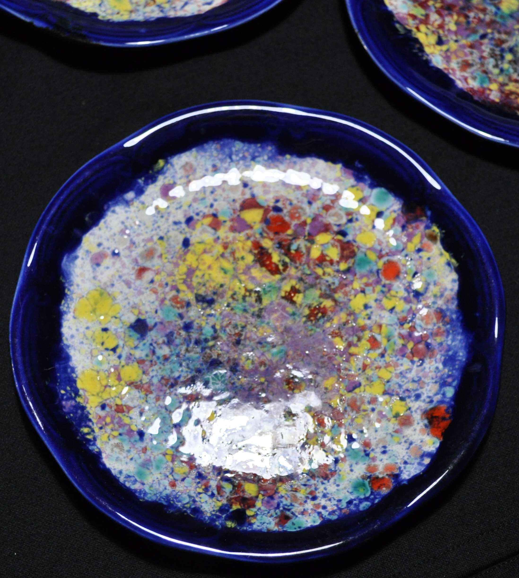 Set of 5 vintage Gaston Gaubier Morvan plates