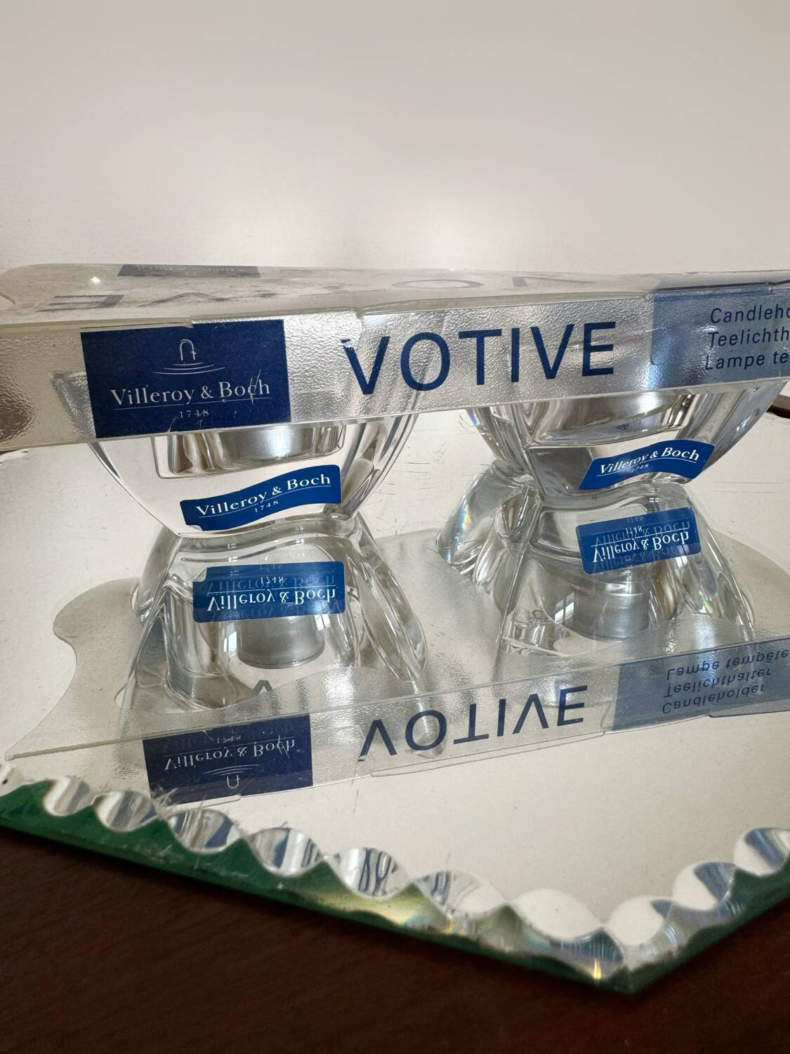 Villeroy & Boch crystal tealight holders