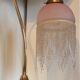Lampe bronze verre perles