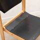 Scandinavian black and beech chair