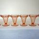 6 vintage Rosaline Luminarc fruit bowls