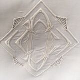 Old linen sheet monogram a d 224 x 312 cm