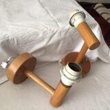 Wood sconces