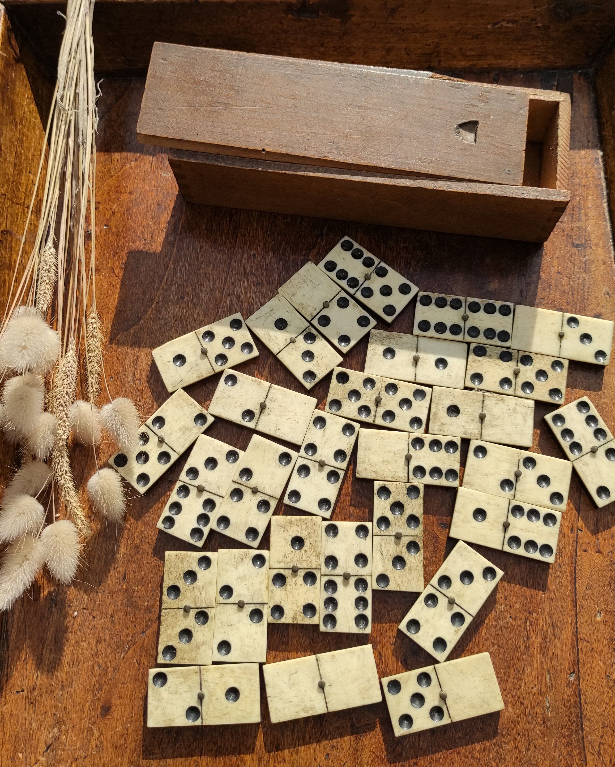 Game of ancient dominoes with its original box