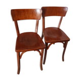 Pair of Baumann bistro chairs