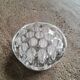 Pique flowers vintage molded glass vase