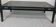 Table basse Pierre Vandel verre motif cannage noir