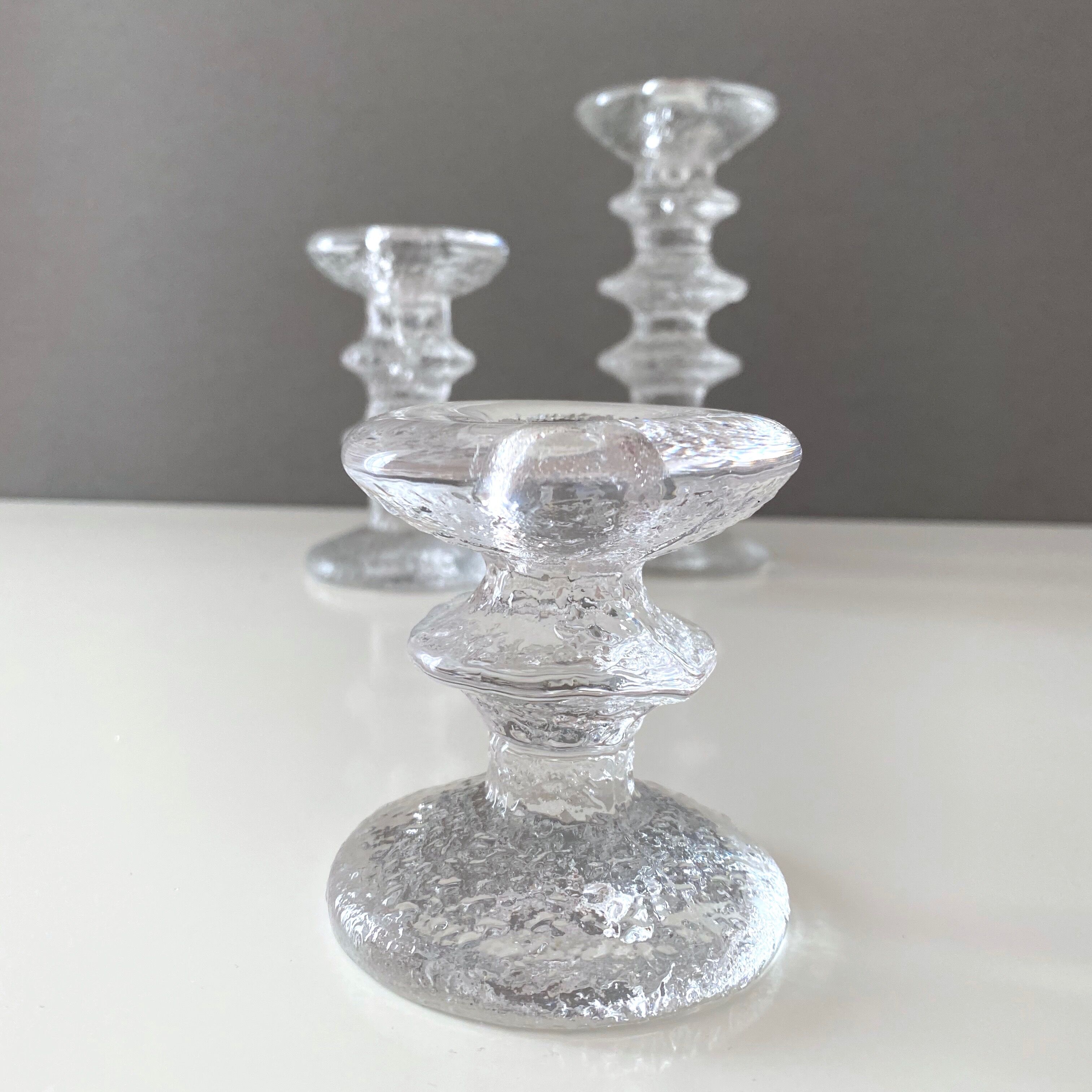 Iittala Festivo chandelier par Timo Sarpaneva, ensemble de 3, design scandinave