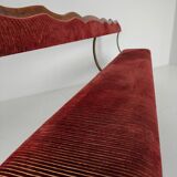 Unique early 20th century oak hall / dining bench