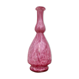 Pink clichy glass decanter