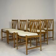 Lot de 6 chaises scandinave en chêne