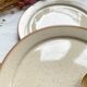 4 Small plates in speckled stoneware, Tulowice style, mid-century, 20th century
