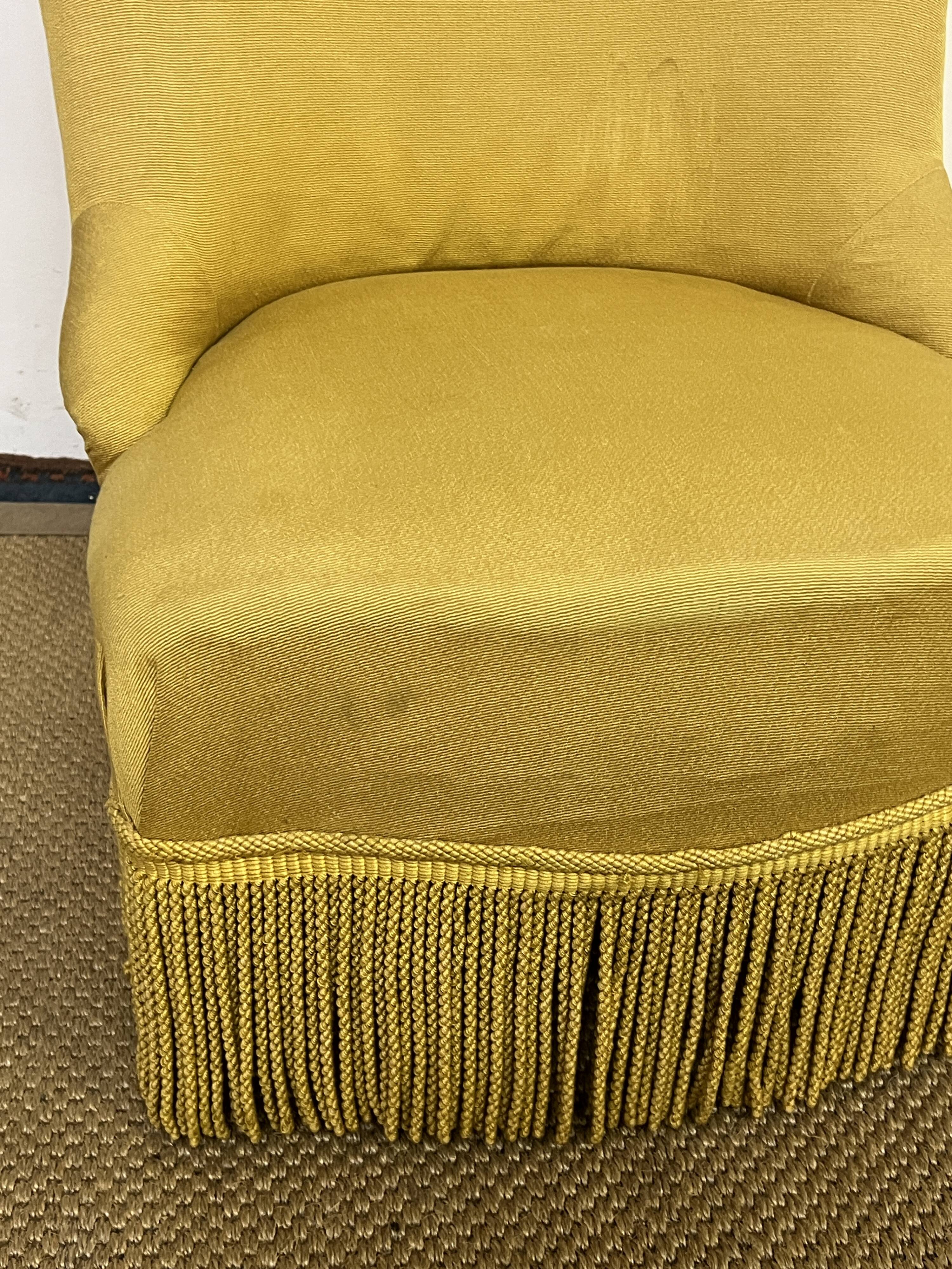 Mustard toad armchair