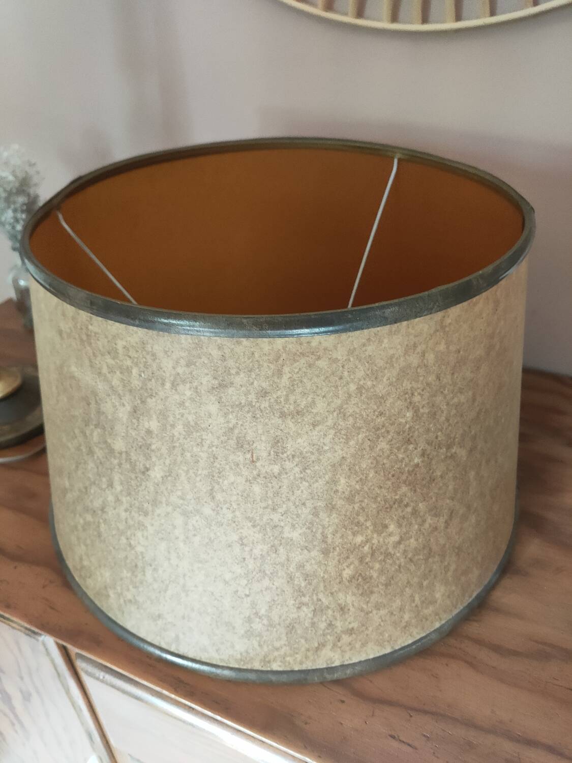 Le Tanneur leather and brass desk lamp