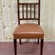 Suite of 12 English chairs nineteenth in mahogany and imitation leather