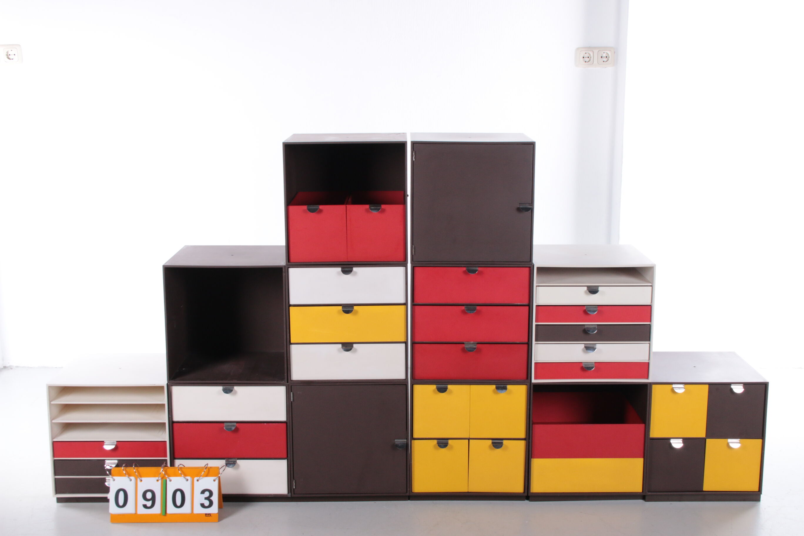 Vintage Palaset Palanox Modular Storage Boxes Set of 12, Made by Treston Oy, Finland 1972