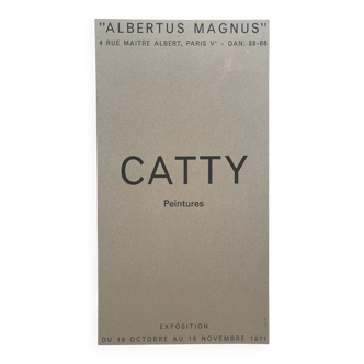 Affiche originale en sérigraphie de Micheline CATTY, Galerie Albertus Magnus, 1971