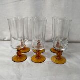 Set of 6 vintage champagne flutes