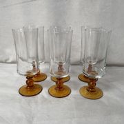 Set of 6 vintage champagne flutes