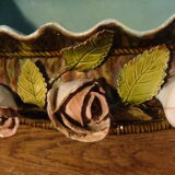 Pot cover pattern flowers in volume slip