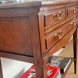 Console trolley style Directoire in mahogany