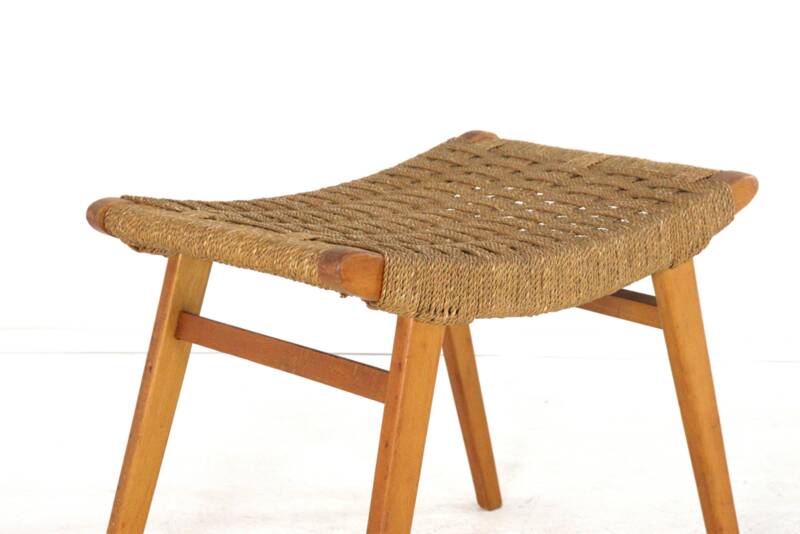 Footstool in the style of Audoux Minet | mid century modern vintage design