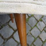 Sofa chaise sculptural Arc asymmetrical Swedish 50s/60s