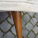 Sofa chaise sculptural Arc asymmetrical Swedish 50s/60s