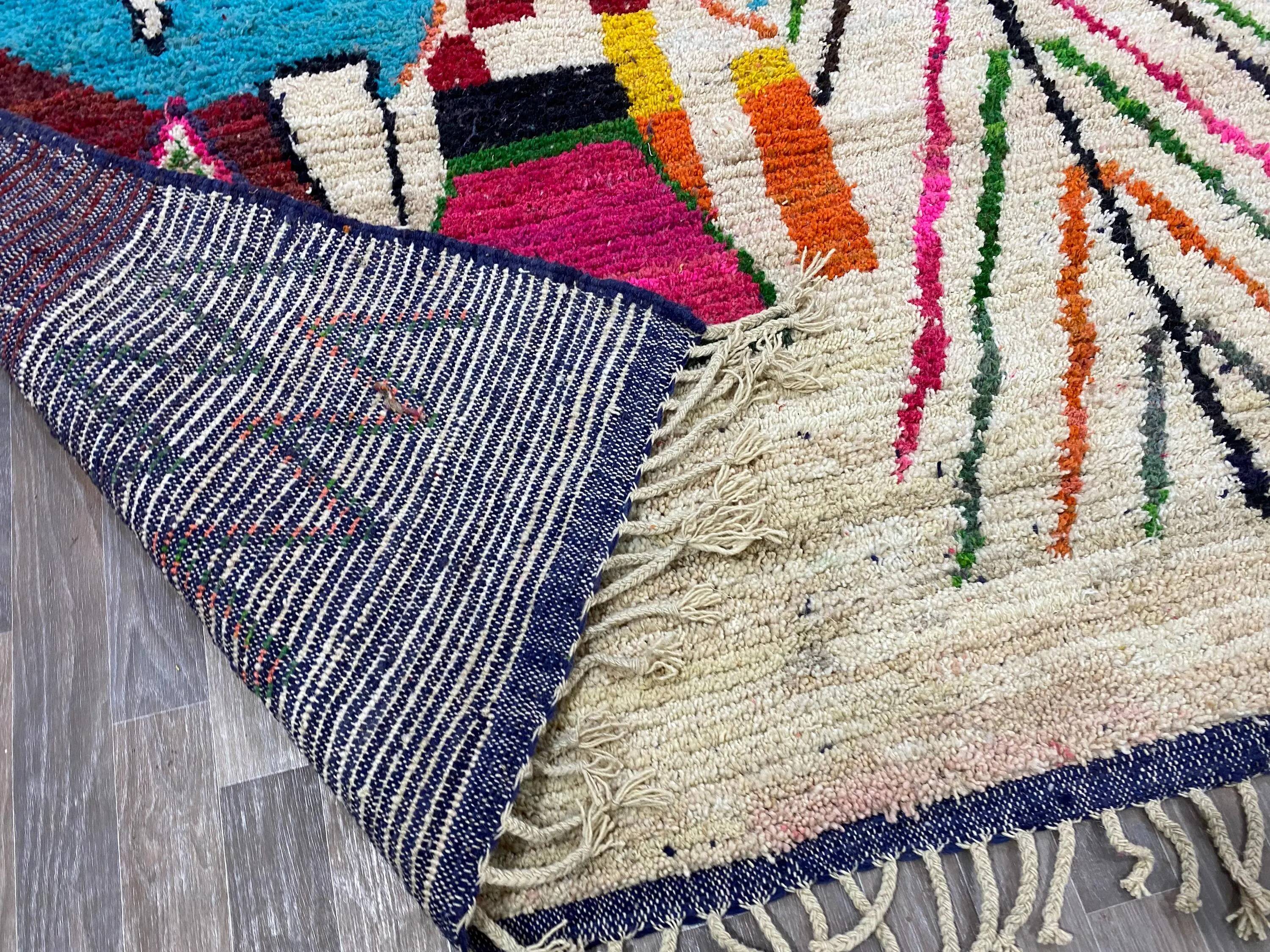 Large Berber wool rug 3x2 m
