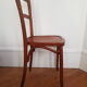 Curved wooden bistro chair