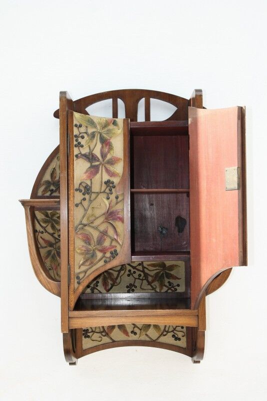Art nouveau wall cabinet