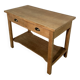 Console kitchen unit in stripped oak veneer