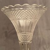 Centerpiece cup enhanced vase cornet crystal Val Saint Lambert late nineteenth