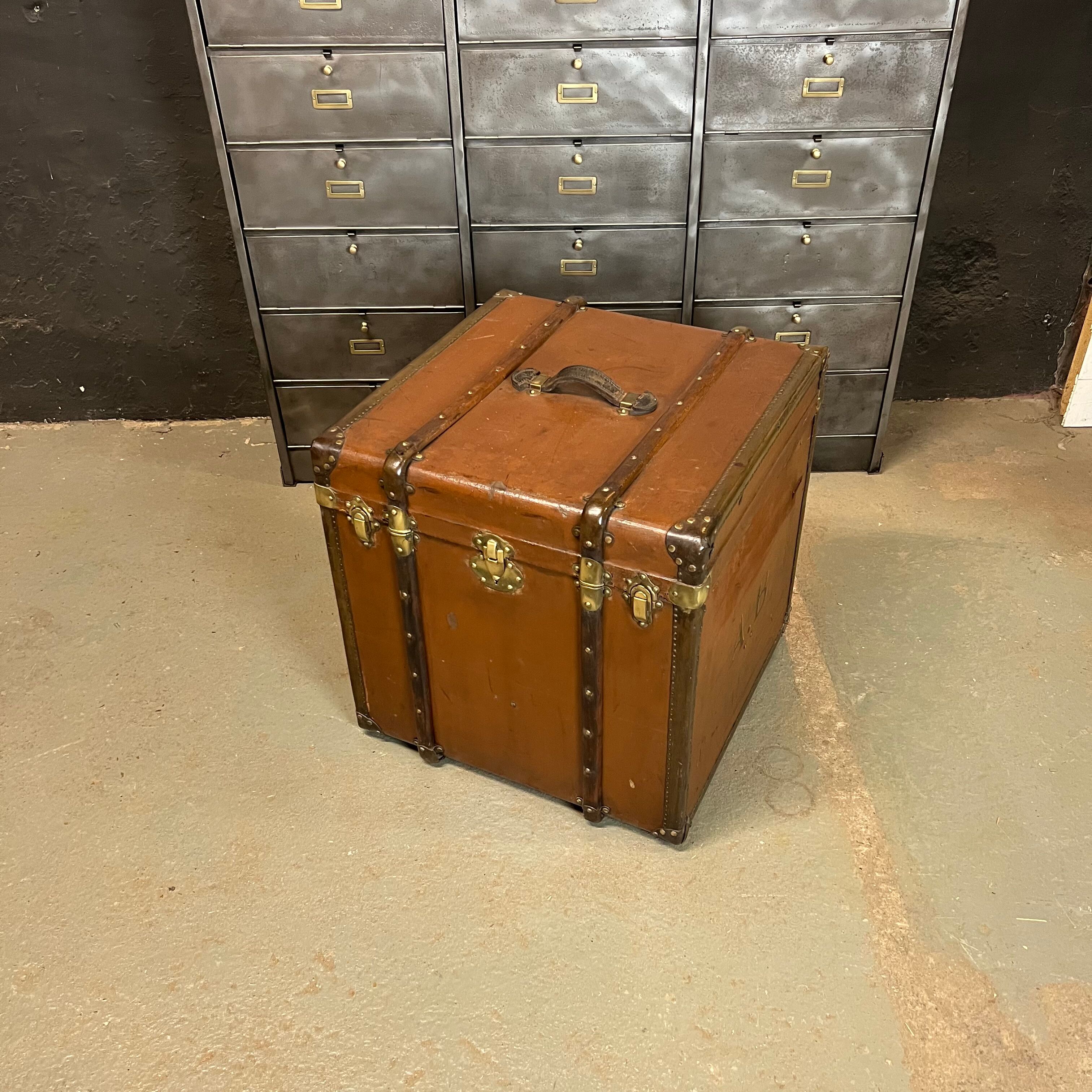 Old travel trunk