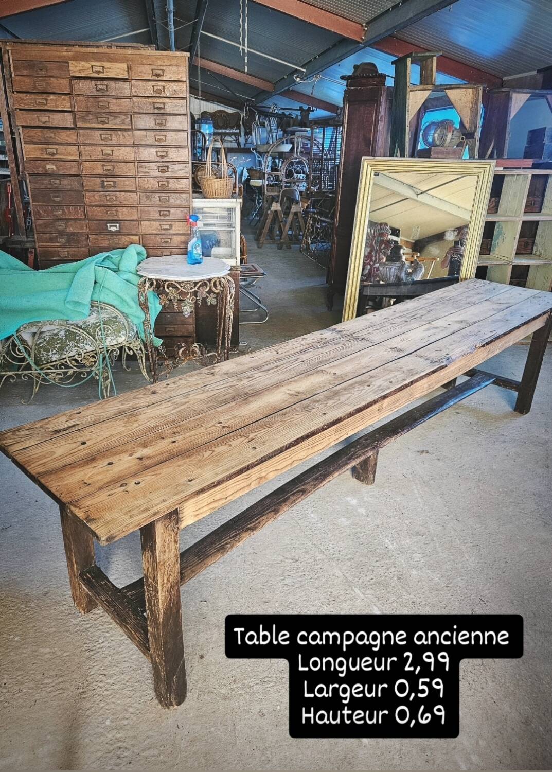 Large Farmhouse Country Table