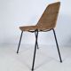 Paire de chaises italiennes en osier et en fer par Campo et Graffi pour Home Torino, vers 1950