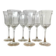 6 "octime" stemmed glasses by Luminarc France