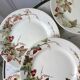 set of 8 dessert plates Terre de Fer Lunéville model Lier XIXth