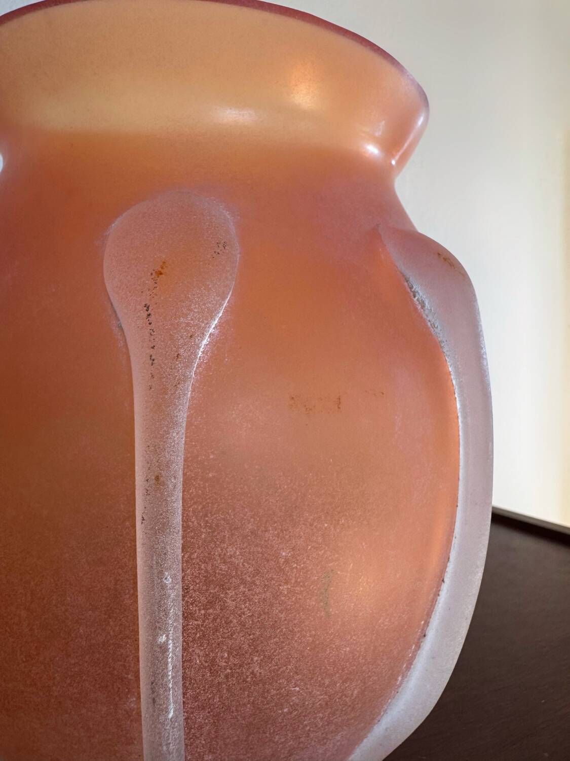 Murano Scavo glass paste vase antique