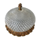 Plafonnier laiton doré et verre