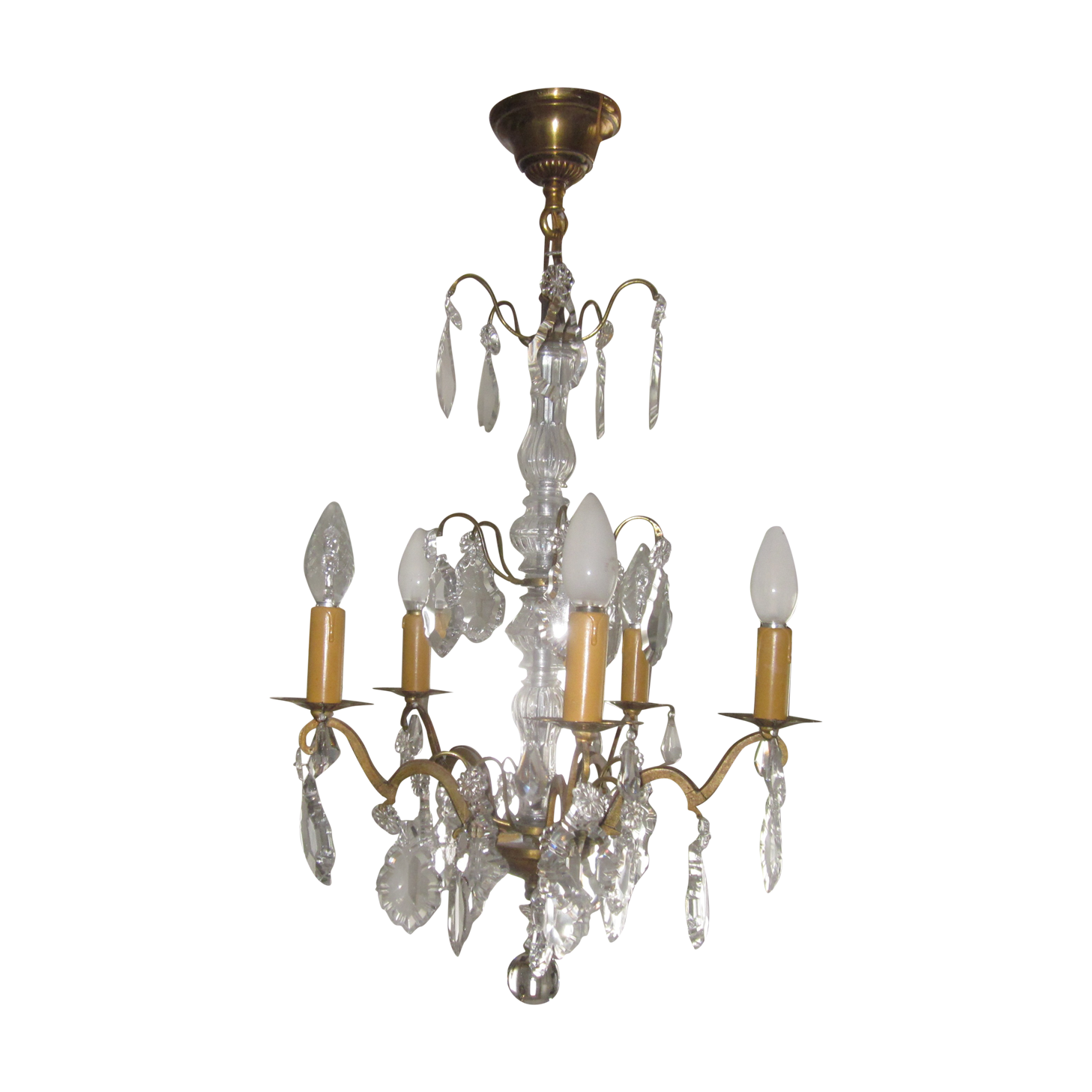 Old stamps chandelier