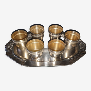 Silver shot glass set