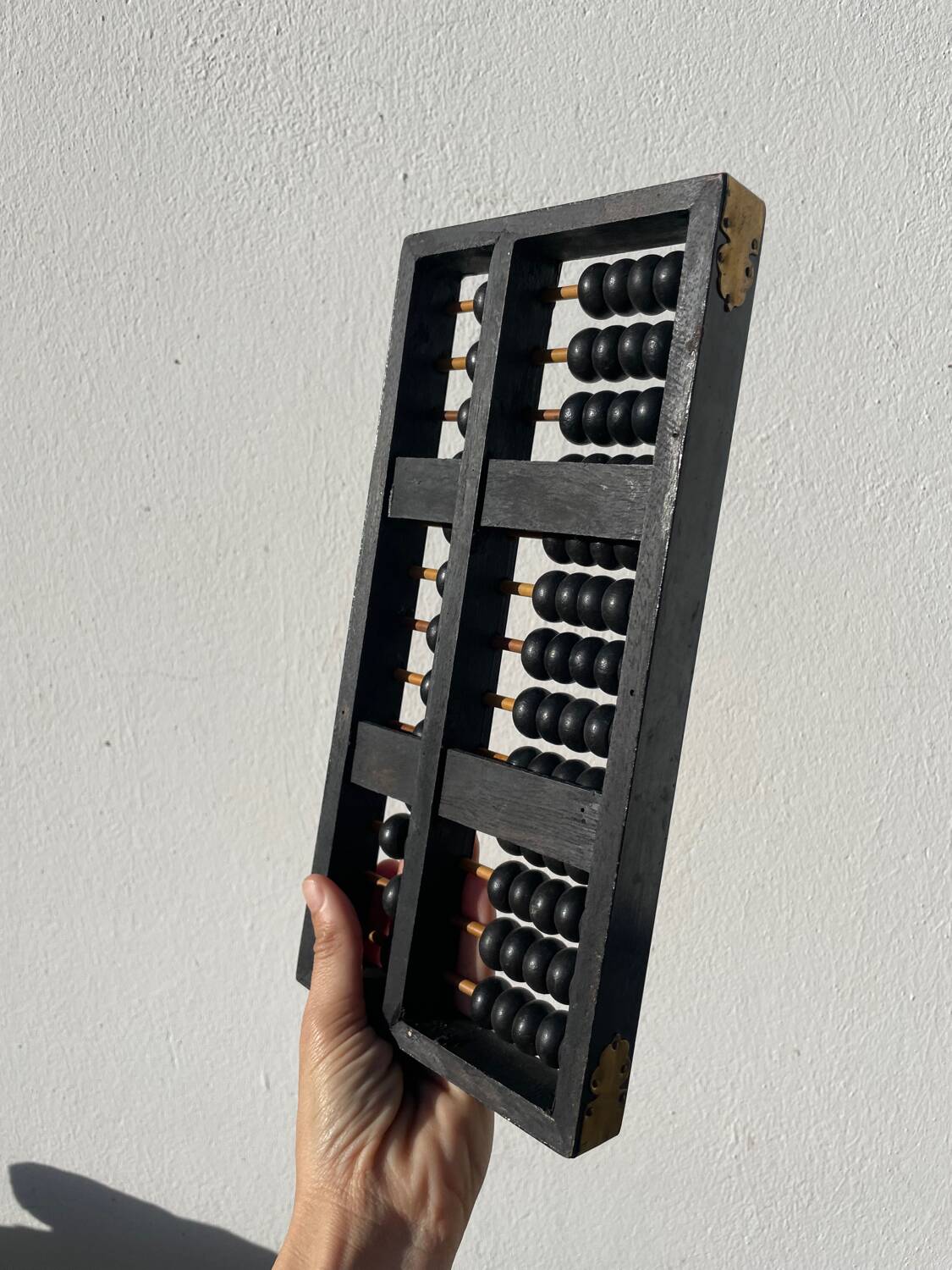 Black wooden Chinese abacus