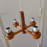 Vintage Ikea pine chandelier