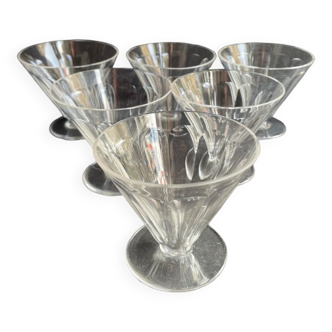 6 Baccarat wine glasses Rex service – Art Deco